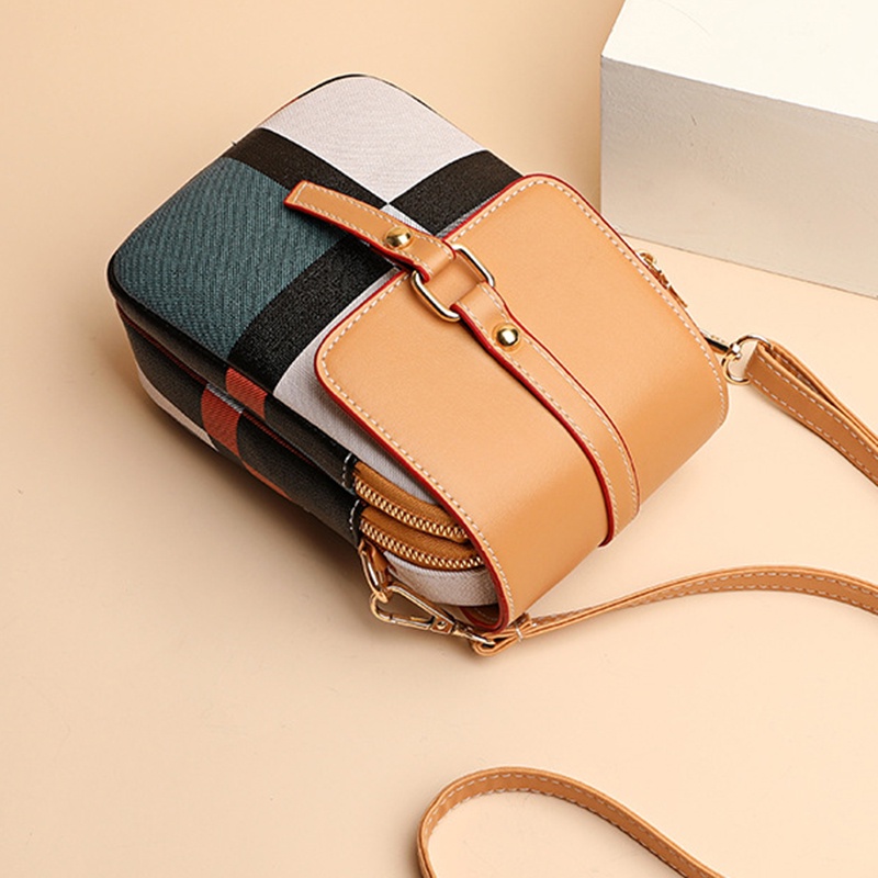 Túi đeo chéo IELGY mini đựng điện thoại phối màu thời trang phong cách hàn quốc cho nữ