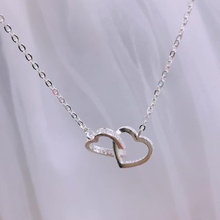 DÂY CHUYỀN BẠC💝FREESHIP💝💝Dây chuyền tim lồng tim