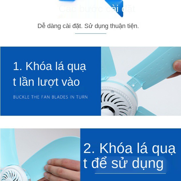 Quạt mini kẹp điện sinh viên ký túc xá đầu giường nhỏ để bàn làm việc im lặng văn phòng gia đình gió lớn