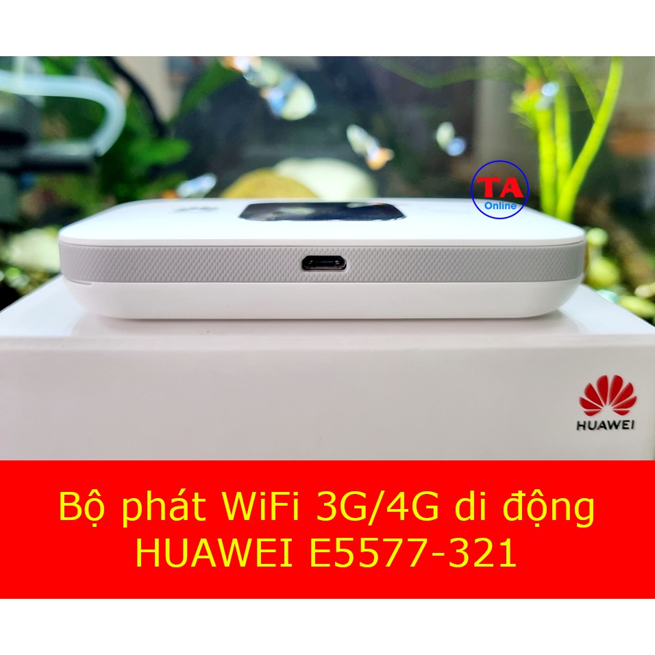 Wifi 4G Huawei E5577  và Pin 3000mAh - Hàng Chính Hãng - sử dụng liên tục 12h - Kết nối 16 thiết bị