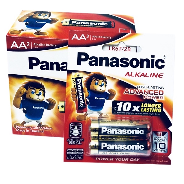 Vỉ 2 Viên Pin 2A Panasonic Alkaline