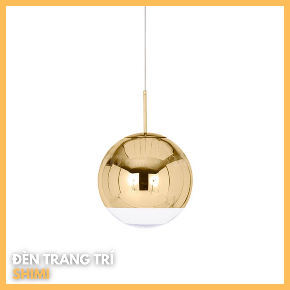 Đèn Thả Trần Chao Thuỷ Tinh Màu Vàng -đèn chiếu sáng trang trí decor nahf của, khách sạn,... giá rẻ chất lượng SHIMI