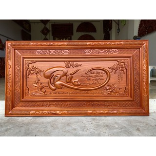 Tranh gỗ chữ phúc