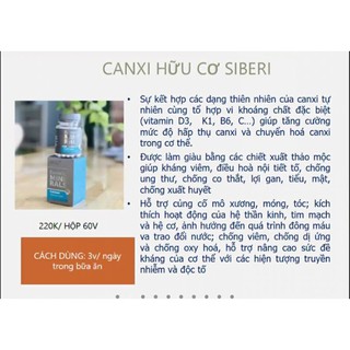 Canxi Siberi hỗ trợ xương khớp - Essential Minerals Calcium
