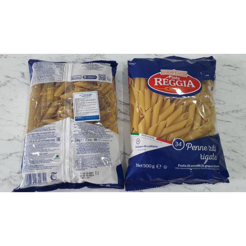 NUI Ý ỐNG  PENNE 34 500G - PASTA REGGIA