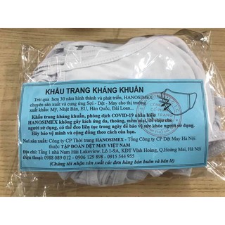 Khẩu trang vải kháng khuẩn Hanosimex