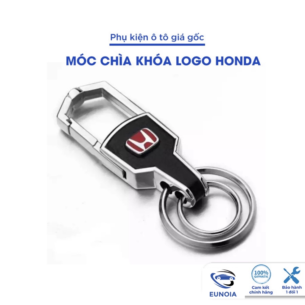 Móc khóa da cao cấp logo hãng Honda city brv crv hrv pilot jazz civic accord