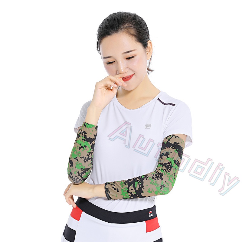 Găng Tay Chống Nắng/ Tia UV Họa Tiết Rằn Ri Tiện Dụng Khi Lái Xe Mô Tô