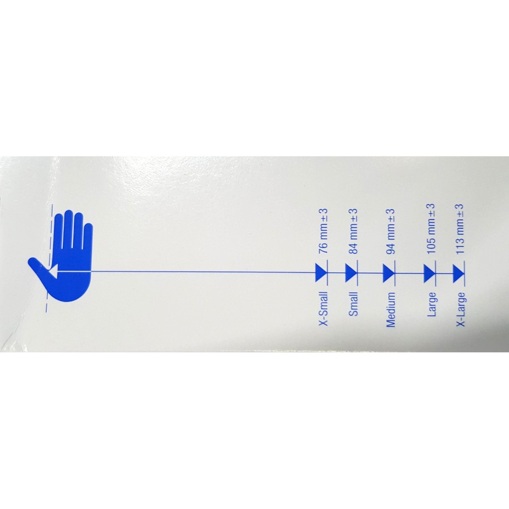 Găng tay y tế có bột hộp 100 cái made in Thái Lan