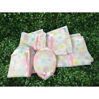Set 5 túi lưới giặt đồ.