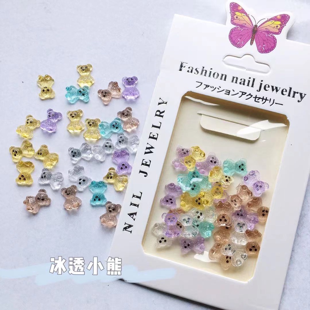 Charm nail, Set charm gấu, hoạt hình ,doremon Set đủ màu đủ mẫu siêu hót