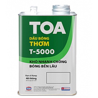 Dầu bóng công nghiệp Toa T5000 khô nhanh, giữ nguyên vân gỗ