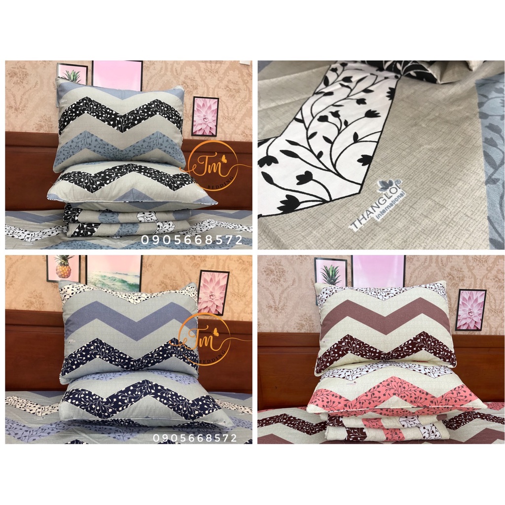 Ga gối Thắng Lợi coton 100% 4 món không kèm mền
