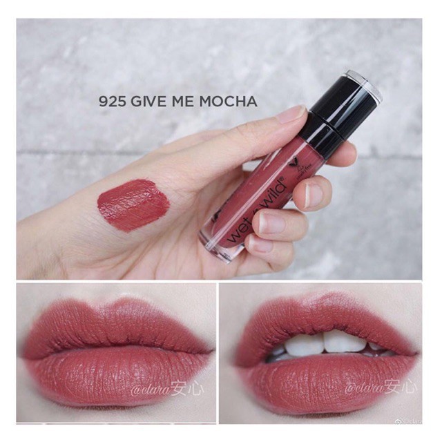 Wet N Wild Give Me Mocha - Son Kem Lì Màu Hồng Đất