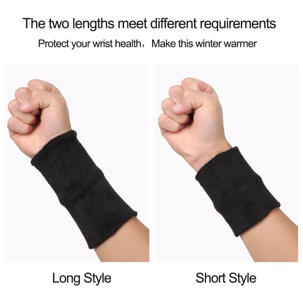 Muvako Băng Đeo Cổ Tay Đan Len cashmere Thoáng Khí Giữ Ấm Mùa Đông Cho unisex