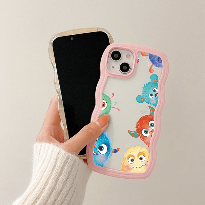 SUNTAIHO Ốp lưng iphone Ốp điện thoại mềm trong suốt in hình quái vật thích hợp cho iPhone 13 Pro 12 11 Pro Max 7 8 Plus X XR XS Max