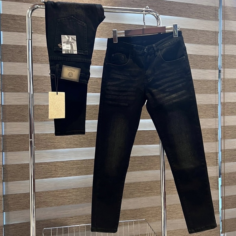 Quần jean nam dáng côn một mầu đơn giản dễ mặc, Quần bò thời trang nam phong cách hàn quốc btshop từ 45 đến 75 kg