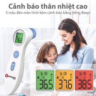 Nhiệt kế điện tử hồng ngoại đo trán yamada - đo thân nhiệt, sữa, nước tắm - ảnh sản phẩm 4