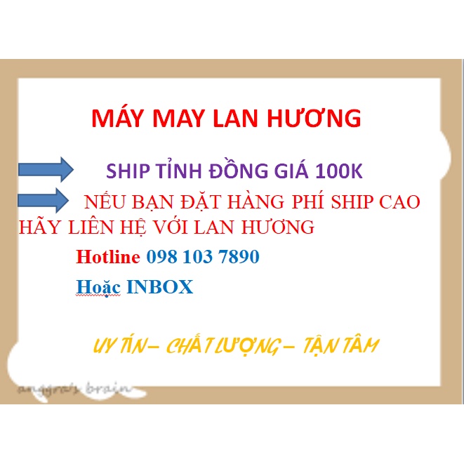Máy May Brother Lainage, M3000,Profell- May Thêu Trang Trí-Chạy Êm Khỏe- Có Cắt Chỉ- Khuy 1 Bước Vuông Tròn- Màu Trắng
