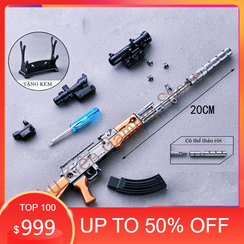 Mô Hình PUBG AKM Orange Original 20cm CÓ THỂ THÁO RỜI chất liệu hợp kim cao cấp