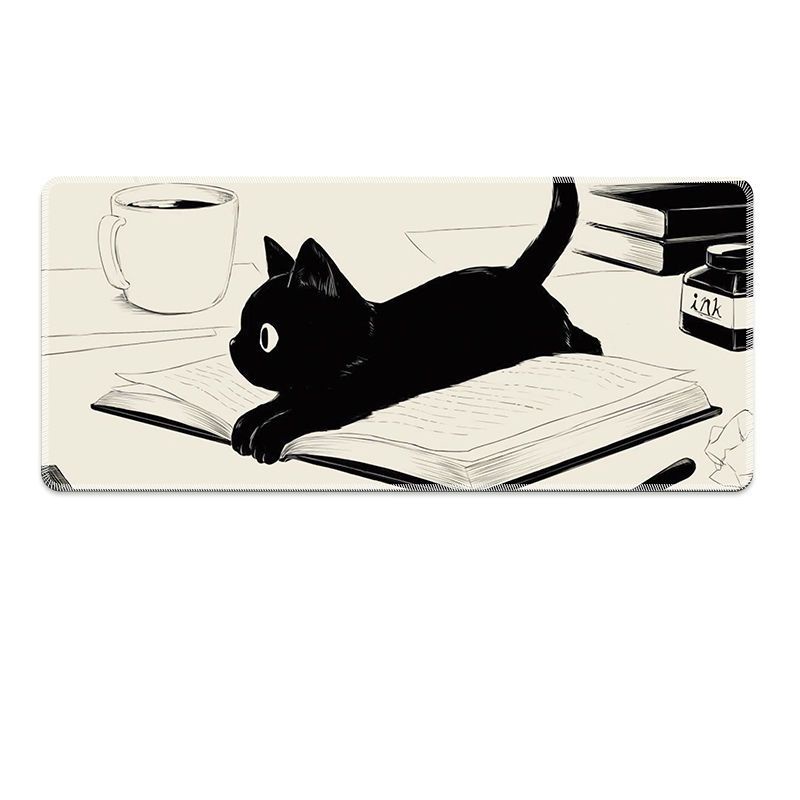 Tấm Lót Chuột Và Bàn Phím Máy Tính Cỡ Lớn In Hình Mèo Dễ Thương Tiện Dụng Cho Gia Đình / Văn Phòng