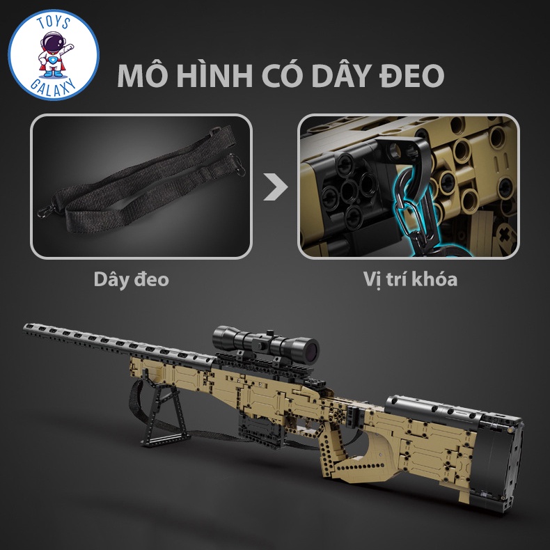 Đồ Chơi Lắp Ráp PUBG Mô Hình AWM Trong Game CSGO Cảnh Sát Quân Đội C81053