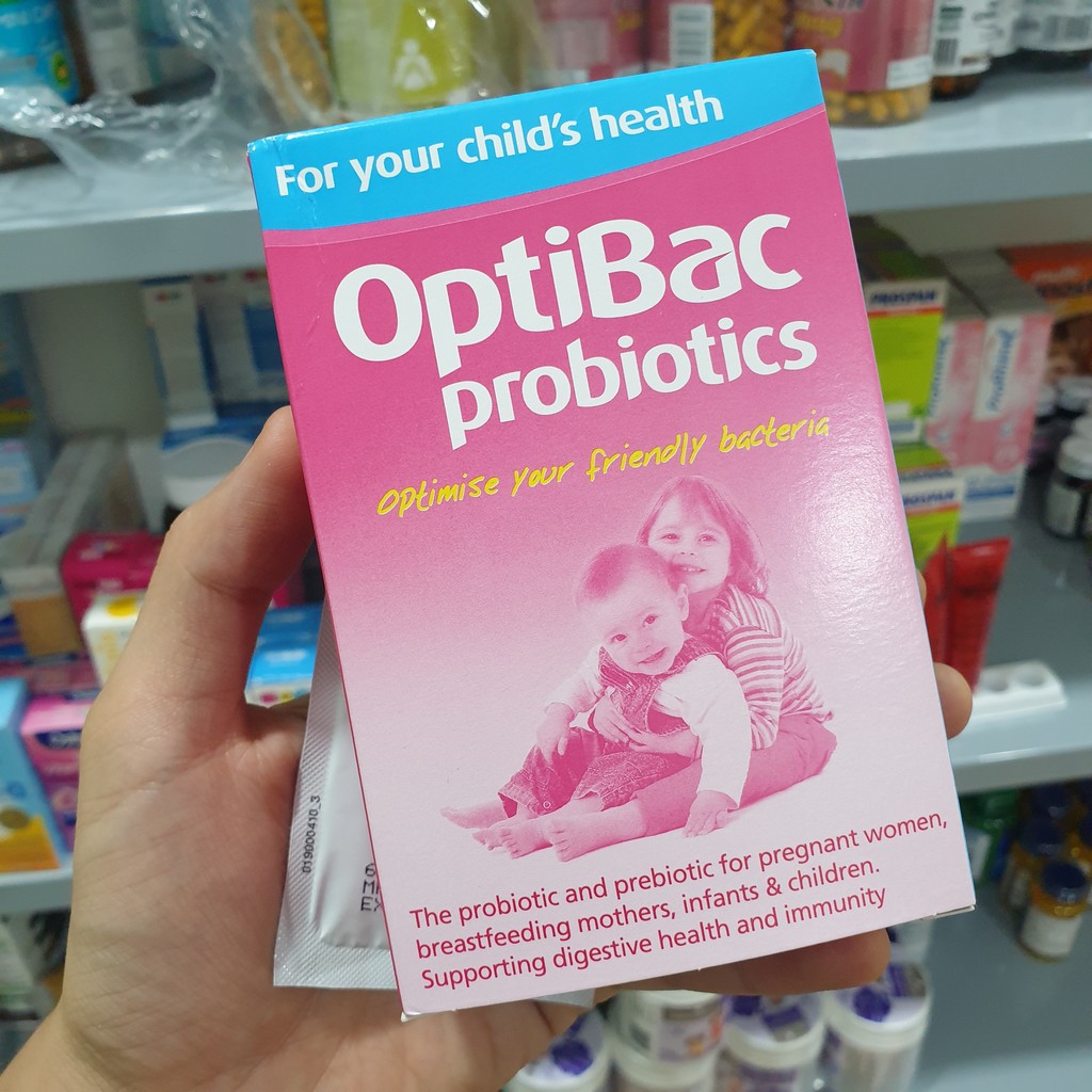 ✅ Men Optibac hồng Probiotics - Men vi sinh cho bé chính hãng UK - Hộp 30 gói x 1.5g - có tốt không? mua ở đâu?