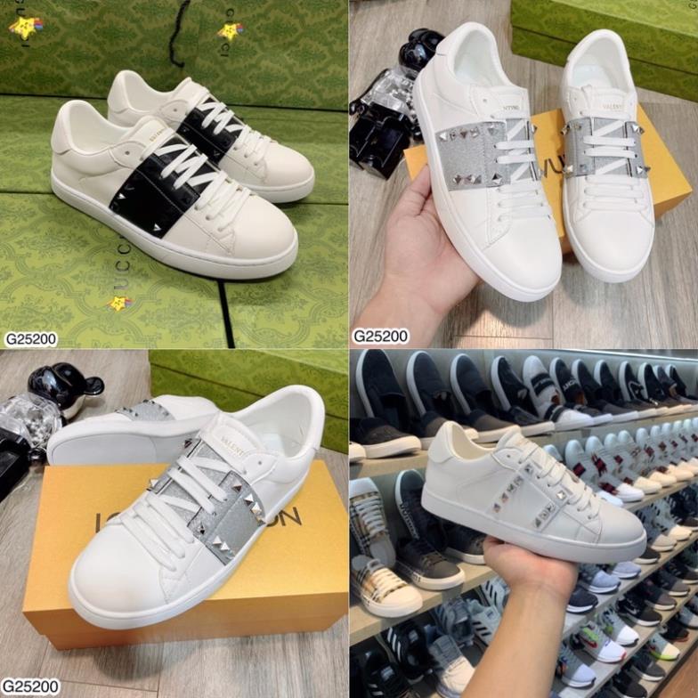 Giầy Vanlentino nam đính đinh phản quang siêu hot_Giầy buộc dây nam đính đinh