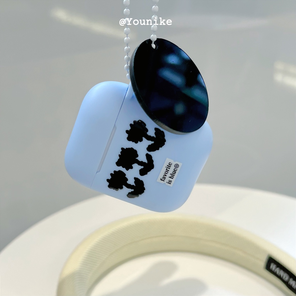 Vỏ Bảo Vệ Hộp Sạc Tai Nghe airpods 1 2 3 Pro Mềm Họa Tiết Hoa Phong Cách Hàn Quốc