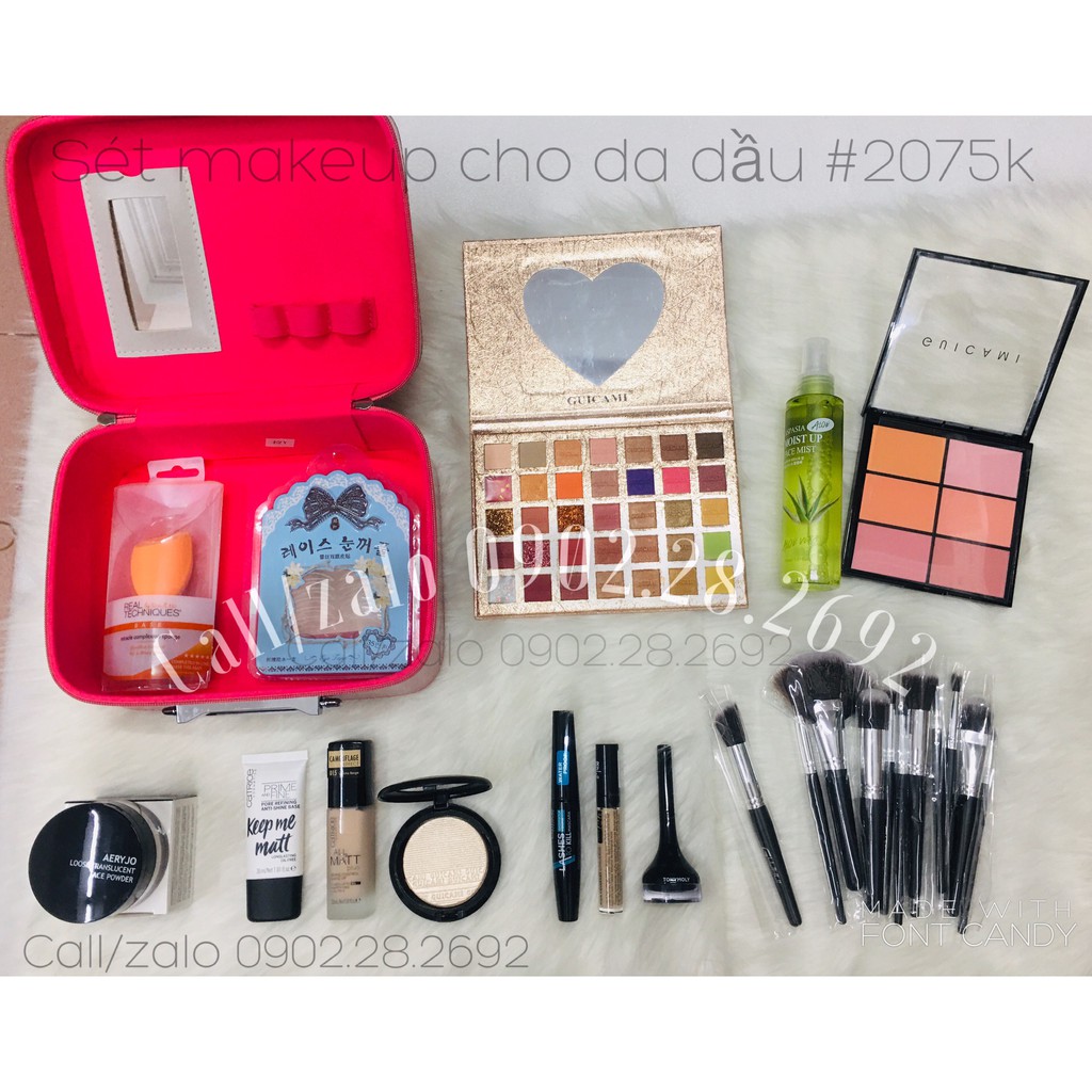 Sét Đồ Makeup Cá Nhân Cho Da Thường, Da Dầu, Da Khô, Da Hỗn Hợp, Da Nhạy Cảm