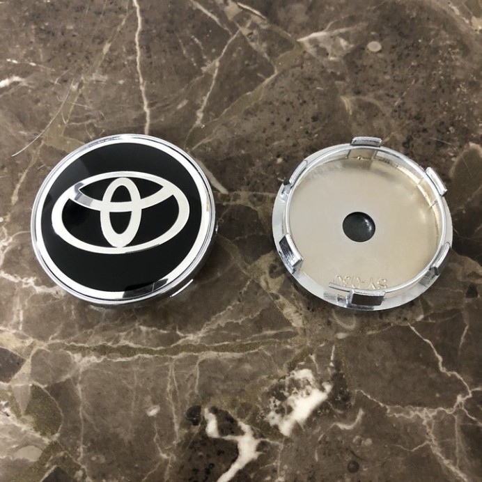Sản Phẩm Logo chụp mâm, ốp lazang bánh xe ô tô Toyota đường kính 60mm .