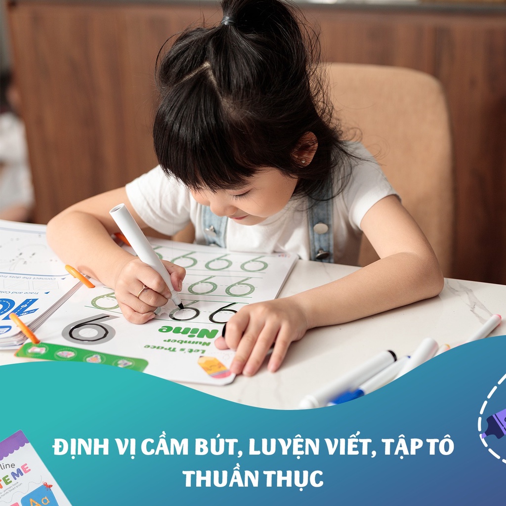 Tập Tô, Viết Thông Minh Cho Bé- Xuất Xứ Việt Nam- 68 trang TẶNG BÚT VÀ MÚT XOÁ