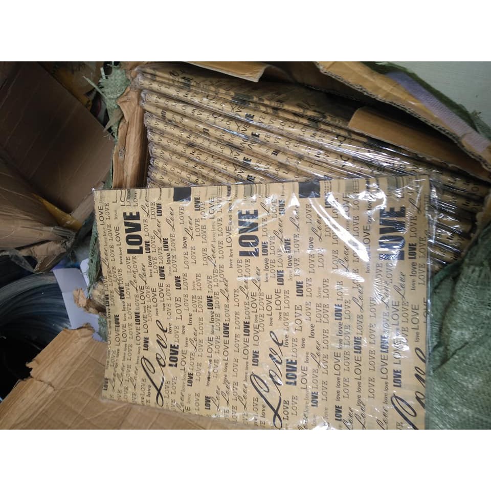 GIẤY BÁO GÓI HOA( xấp)