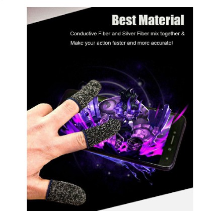 1 Cặp găng bọc ngón tay (2 chiếc) chống mồ hôi chơi game điện thoại tiện dụng | BigBuy360 - bigbuy360.vn