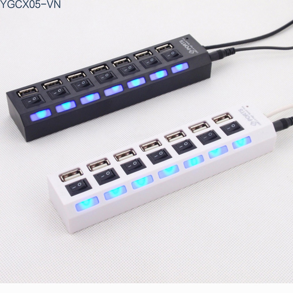 Bộ Chia 7 Cổng Usb 2.0 Tốc Độ Cao Cho Pc Laptop