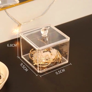 Hộp vuông đựng phụ kiện , bông tẩy trang