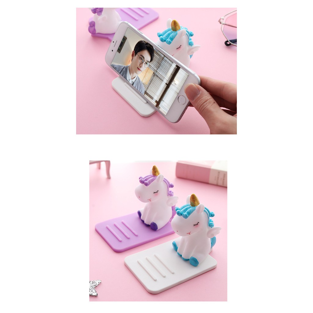 Giá đỡ điện thoại unicorn cute phong cách Nhật Bản
