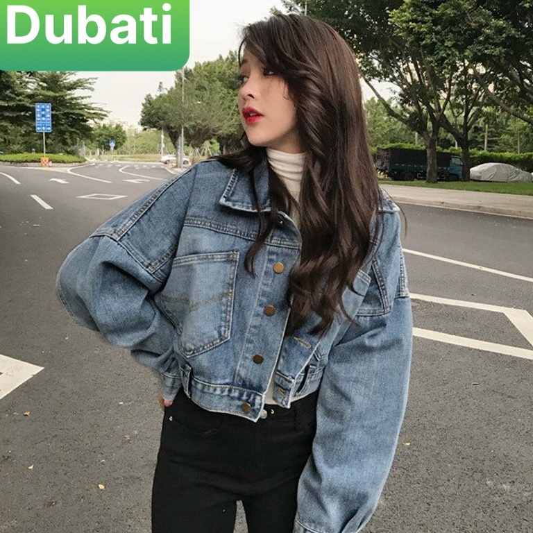 ÁO KHOÁC JEAN NỮ 3 NÚT SAU PHONG CÁCH TREND MỚI HÀN QUỐC - DUBATI FASHION