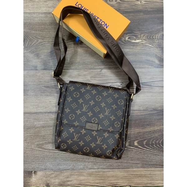 Túi chéo lv, Túi chéo lv da pu tiện ích, Túi đeo chéo nam Fullbox.