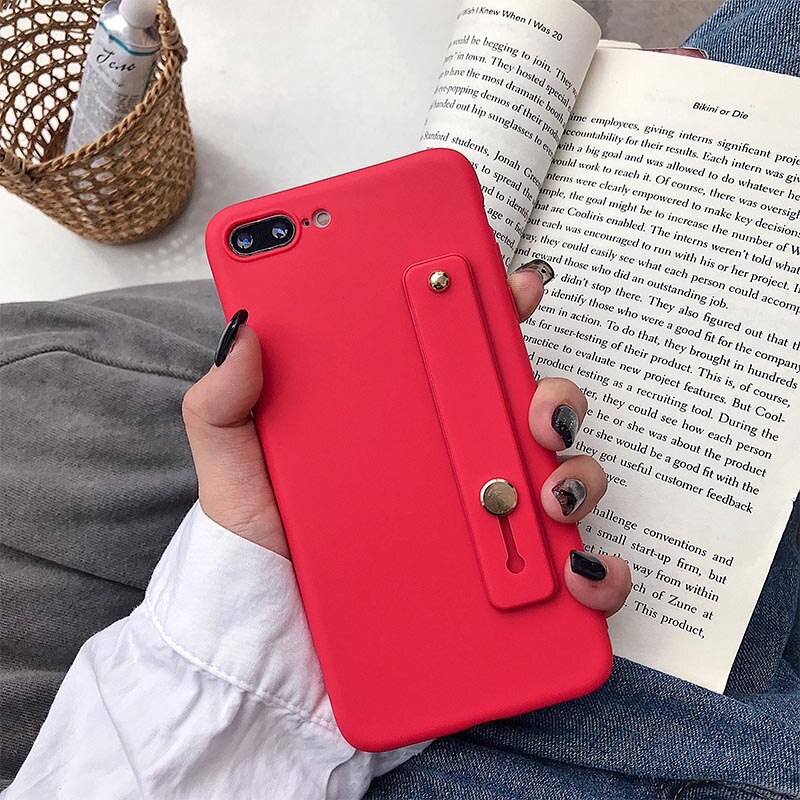 Ốp điện thoại từ silicon kèm dây đeo cho Samsung Galaxy A50 A20 A30 A70 A10 A60