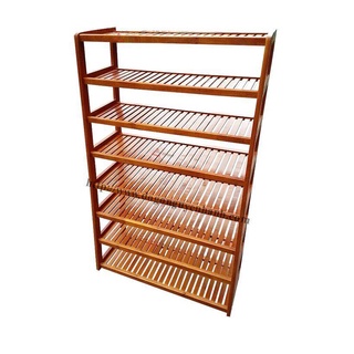 Kệ dép gỗ cao su 8 tầng dài 63cm