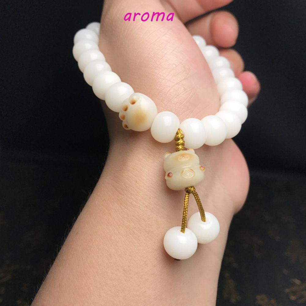 Vòng Tay Chuỗi Hạt Thủy Tinh Hình Chân Thỏ Dễ Thương Cho Nữ