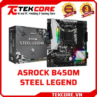 Bo mạch chủ Asrock B450M Steel Legend