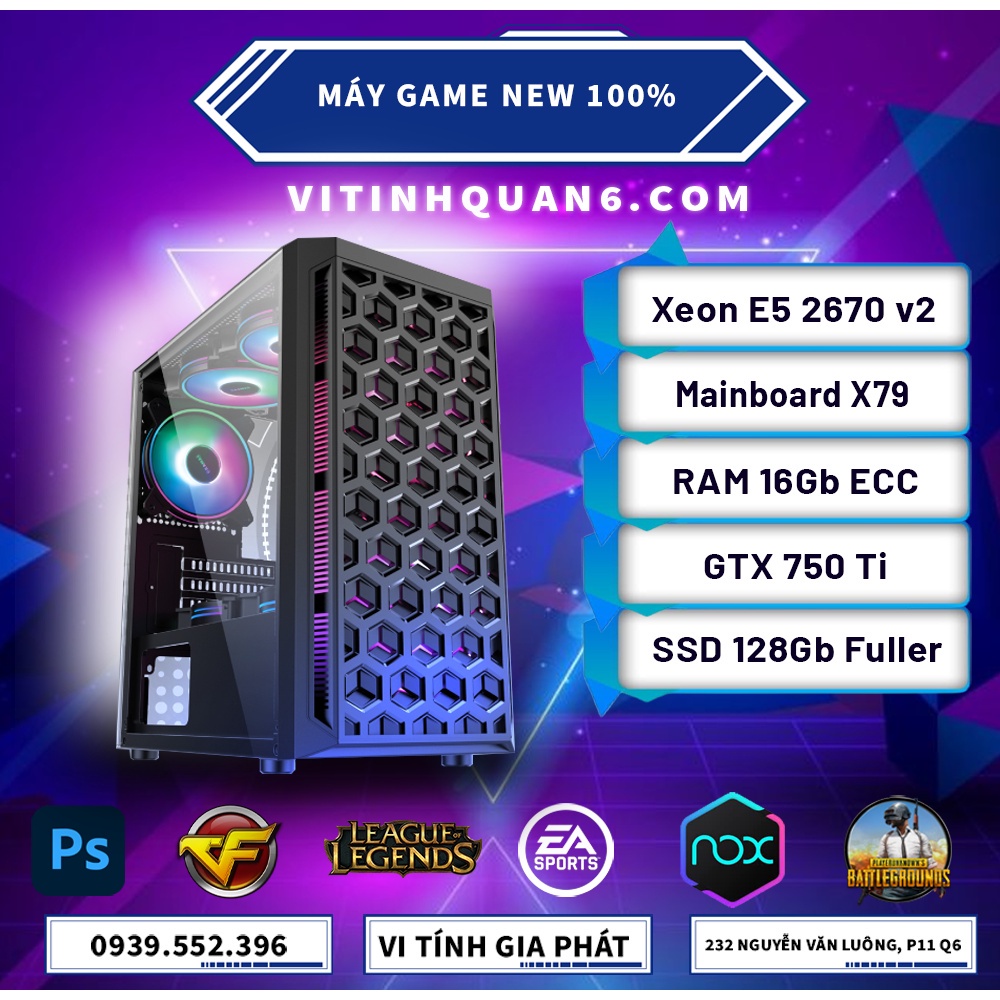 ☃✿MÁY PC X79, CÂN ĐƯỢC NHIỀU NOX VÕ LÂM 1, PHOTOSHOP, RENDER VIDEO, …