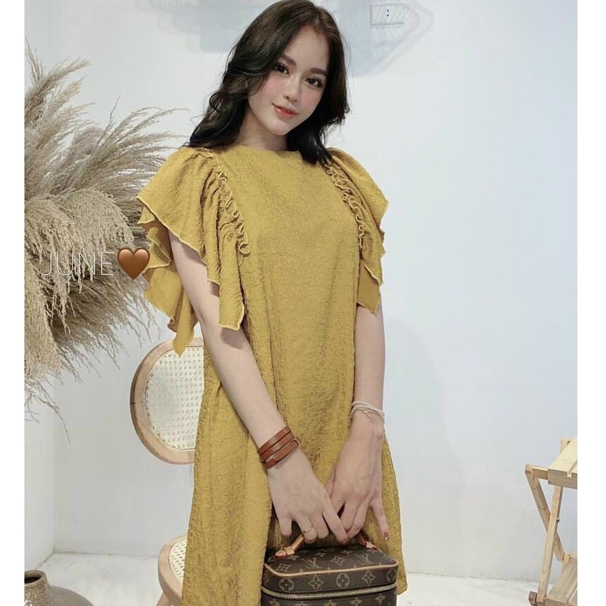 Váy bầu thời trang thiết kế M360 chất đũi hàn freesize từ 45 đến 70kg