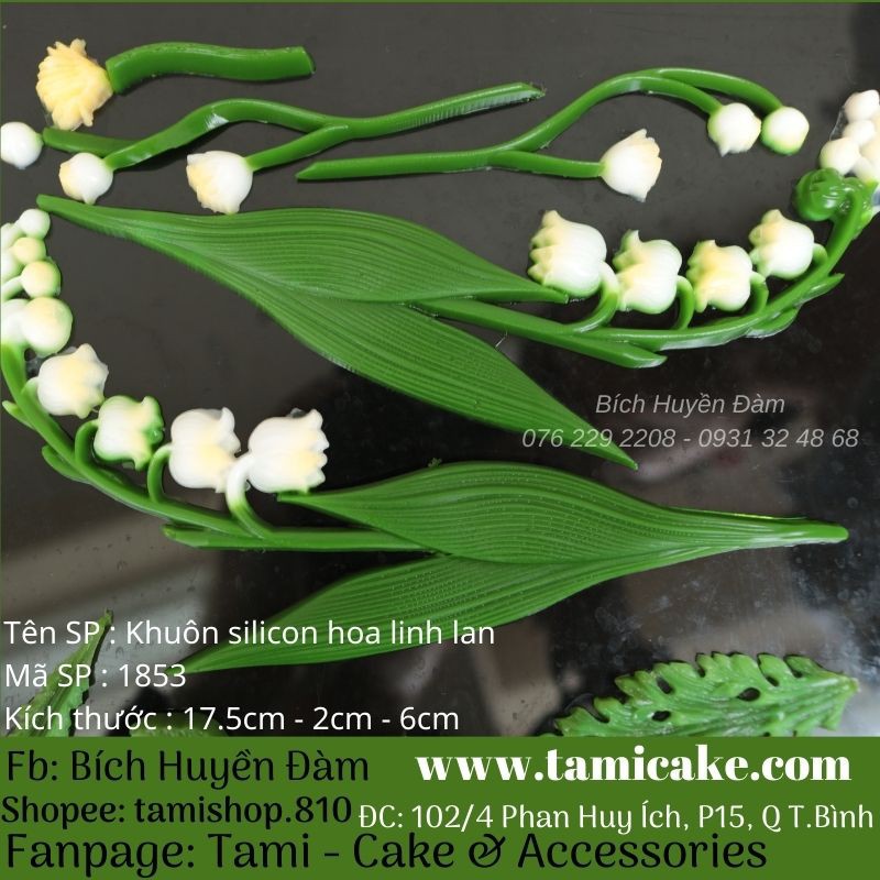 Khuôn silicon hoa linh lan 1853