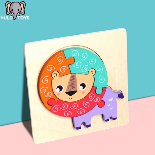 Đồ Chơi Xếp Hình Gỗ, Tranh Ghép Gỗ 3D Hulo Toys Nhiều Chi Tiết, Đồ Chơi Phát Triển Trí Tuệ Cho Bé Yêu