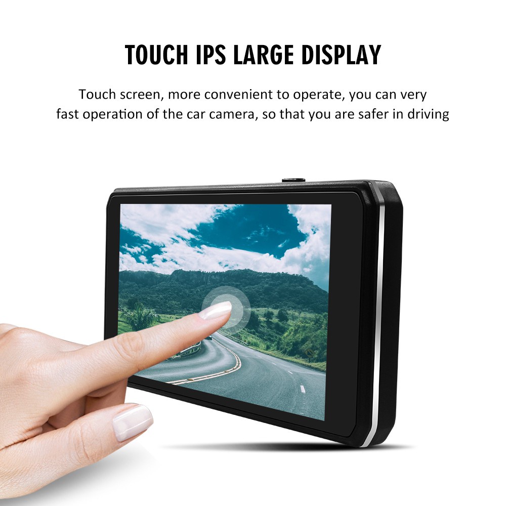 Camera Hành Trình Hai Ống Kính 4.5 Inch DVR 2 Cho Xe Hơi Kèm Bộ Phụ Kiện