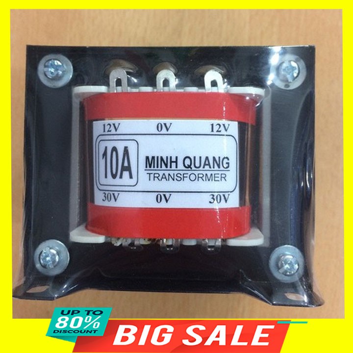 Biến áp 10A đối xứng 12V và 30V