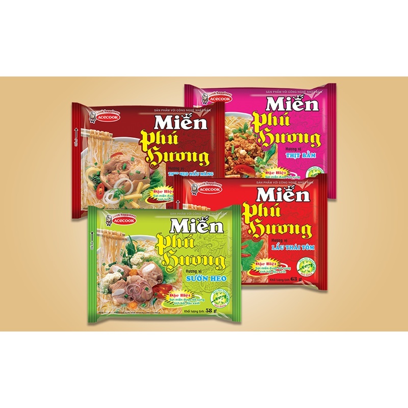 Miến Phú Hương Sườn Heo Xanh / Thịt Bằm Hồng